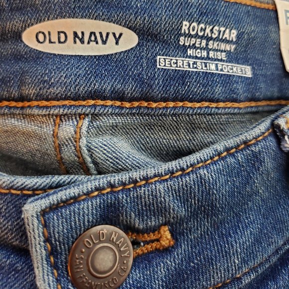 New Old Navy High-Waisted Button-Fly Rockstar Jean - Picture 7 of 9